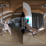 Big Boobed Model Diana Giving Private Strip Show Pole Dance For Anonymous Masked Ingrida VRgoddess vr porn video
