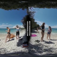 Vacation To A Topless Beach Then Late Night 4 Girl Naked Dancing VRgoddess vr porn video