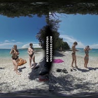 Vacation To A Topless Beach Then Late Night 4 Girl Naked Dancing VRgoddess vr porn video