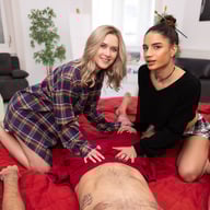 Secrets in Shared Spaces starring Candie Luciani and Una Fairy VR pornnow vr porn video