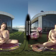 Vanessa Klein Jilling With Some Big Dildos For Deep Penetration Rooftop Bubble Sunbathing VRgoddess vr porn video