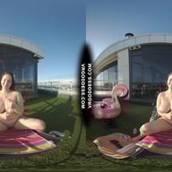 Vanessa Klein Jilling With Some Big Dildos For Deep Penetration Rooftop Bubble Sunbathing VRgoddess vr porn video