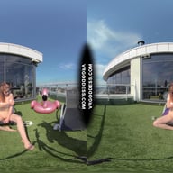 Summertime Naked Teen Sunbathing Babe Margarita Enjoying Herself In Bubbles In Sun VRgoddess vr porn video