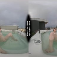 Behind The Scenes Filming Pretty Lika Rooftop Jacuzzi Dildo Masturbating VRgoddess vr porn video