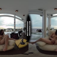 Teen Hookah Smoking Pussy Playing 18yo Rosalina Naked Snow Angel VRgoddess vr porn video