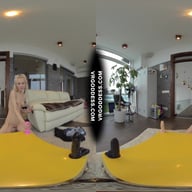 Skinny Blonde Poppy Trying Different Dildos Will It Fit Challenge Loves Big Black Ones Most VRgoddess vr porn video