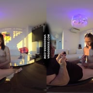 Pretty Teen Rosalina Blowjob Lucky Camera Guy Titjob Sucking Licking Titty Cum VRgoddess vr porn video