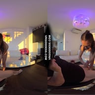 Pretty Teen Rosalina Blowjob Lucky Camera Guy Titjob Sucking Licking Titty Cum VRgoddess vr porn video