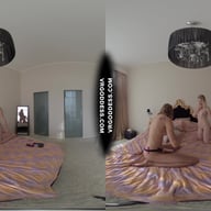 Lesbian Sex Strapon Fucking Sucking Layla With Miss Pussycat VRgoddess vr porn video