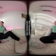 Ellah On The White Casting Couch Finger Masturbating VRgoddess vr porn video