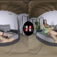 Beautiful Dark-Haired Babe Petra Enjoys Posing Her Sexy Feet in Her Favorite Socks VRFootFetish vr porn video
