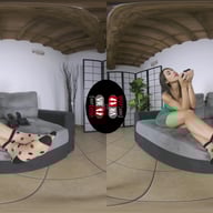 Beautiful Dark-Haired Babe Petra Enjoys Posing Her Sexy Feet in Her Favorite Socks VRFootFetish vr porn video