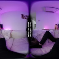 Bleika Solo Masturbating With A Pink Dildo On The Couch VRgoddess vr porn video