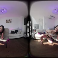 Melonie Striptease And Dildo Fucking Her Pussy And Ass One Of The Hottest Videos VRgoddess vr porn video