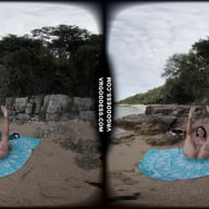 Rebeka Ruby Masturbating On A Nude Beach In Italy VRgoddess vr porn video