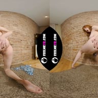 180VR A Redhead Teen Lilly Mays With Big Tits Masturbates At The Wall FeelmeVR vr porn video