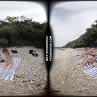 Three Extremely Attractive Models Emmux Rebeka Ruby And Kristina Full Day On Nude Italian Beach VRgoddess vr porn video