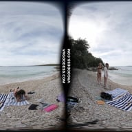 Three Extremely Attractive Models Emmux Rebeka Ruby And Kristina Full Day On Nude Italian Beach VRgoddess vr porn video