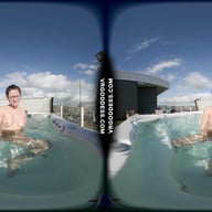 Gabriela Lati Masturbating With A Dildo Outdoors On A Cold Day Then Jacuzzi To Warm Up VRgoddess vr porn video