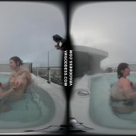 Sammy And Ellah Have Lesbian Sex In A Rooftop Jacuzzi VRgoddess vr porn video