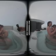 Sammy And Ellah Have Lesbian Sex In A Rooftop Jacuzzi VRgoddess vr porn video