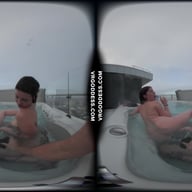 Sammy And Ellah Have Lesbian Sex In A Rooftop Jacuzzi VRgoddess vr porn video