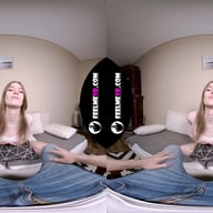 Virtual Reality Striptease With New Sexy Long Legs Model Mary Moon FeelmeVR vr porn video