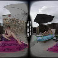 Josie Fresh And Her Friend Sofie Naked Poolside At An Italian Villa Eating And Sunbathing VRgoddess vr porn video