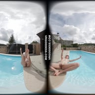 Josie Fresh And Her Friend Sofie Naked Poolside At An Italian Villa Eating And Sunbathing VRgoddess vr porn video