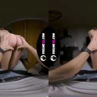 Virtual Reality Striptease With Young Brunette Mary Moon FeelmeVR vr porn video