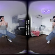 Big Boob Model Sofie Striptease Dildo Masturbation Until She Cums VRgoddess vr porn video