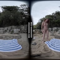 On Vacation With Mira Masturbating And Getting Off On A Tropical Beach In Italy VRgoddess vr porn video
