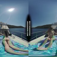 Josie And Matty Sunbathing Nude On Yacht In The Adriatic Sea VRgoddess vr porn video