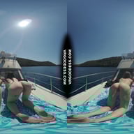 Josie And Matty Sunbathing Nude On Yacht In The Adriatic Sea VRgoddess vr porn video
