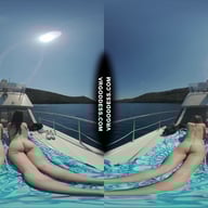 Josie And Matty Sunbathing Nude On Yacht In The Adriatic Sea VRgoddess vr porn video