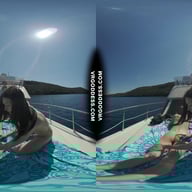 Josie And Matty Sunbathing Nude On Yacht In The Adriatic Sea VRgoddess vr porn video