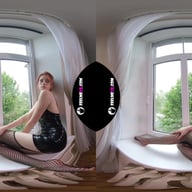 Margarita Young Teen Virtual 3D Strip On The Window FeelmeVR vr porn video