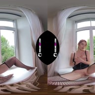 Margarita Young Teen Virtual 3D Strip On The Window FeelmeVR vr porn video