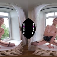 Margarita Young Teen Virtual 3D Strip On The Window FeelmeVR vr porn video