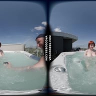 Lily Mays Behind The Scenes Rooftop Jacuzzi Masturbating Underwater VRgoddess vr porn video