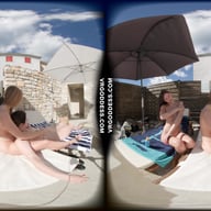 Kristina Emmux And Rebeka Ruby Poolside Naked Sunbathing Swimming Italian Villa VRgoddess vr porn video