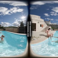 Kristina Emmux And Rebeka Ruby Poolside Naked Sunbathing Swimming Italian Villa VRgoddess vr porn video