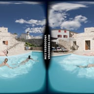 Kristina Emmux And Rebeka Ruby Poolside Naked Sunbathing Swimming Italian Villa VRgoddess vr porn video