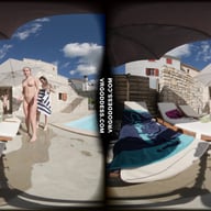Kristina Emmux And Rebeka Ruby Poolside Naked Sunbathing Swimming Italian Villa VRgoddess vr porn video