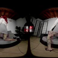 Red-haired Office Siren Puts On A Teasing Show With Her Heels And Fishnets Redsnow VRFootFetish vr porn video