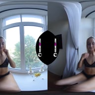 Kelly Skinny Teenager Window Striptease 180VR FeelmeVR vr porn video