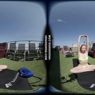 Kitty Kate Nude Yoga Afternoon On A Sunny Windy Day VRgoddess vr porn video