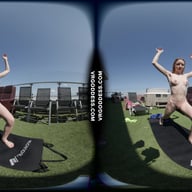 Kitty Kate Nude Yoga Afternoon On A Sunny Windy Day VRgoddess vr porn video