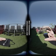 Kitty Kate Nude Yoga Afternoon On A Sunny Windy Day VRgoddess vr porn video
