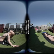 Kitty Kate Nude Yoga Afternoon On A Sunny Windy Day VRgoddess vr porn video